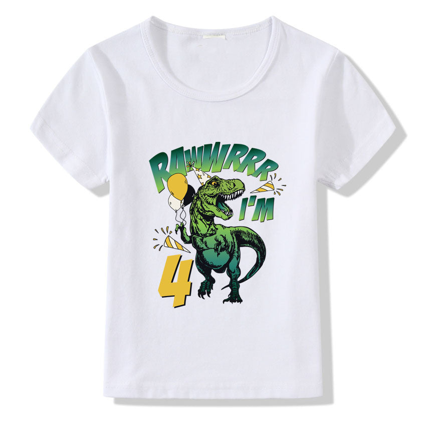 Birthday T-Shirt for Kids – Numbers 1 to 9
