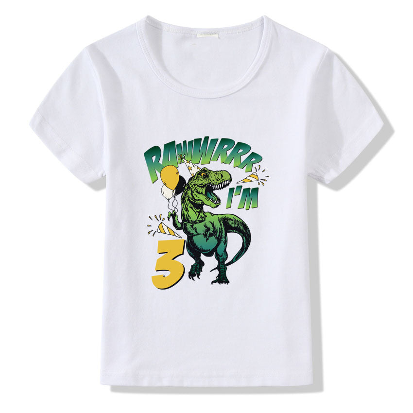 Birthday T-Shirt for Kids – Numbers 1 to 9
