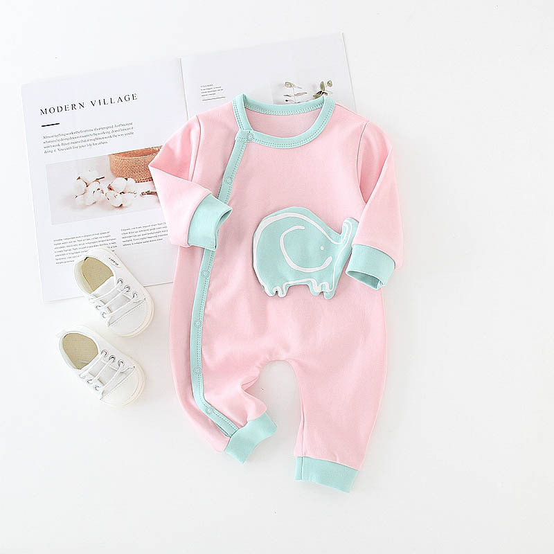 Soft Cotton Onesie - Cute Elephant