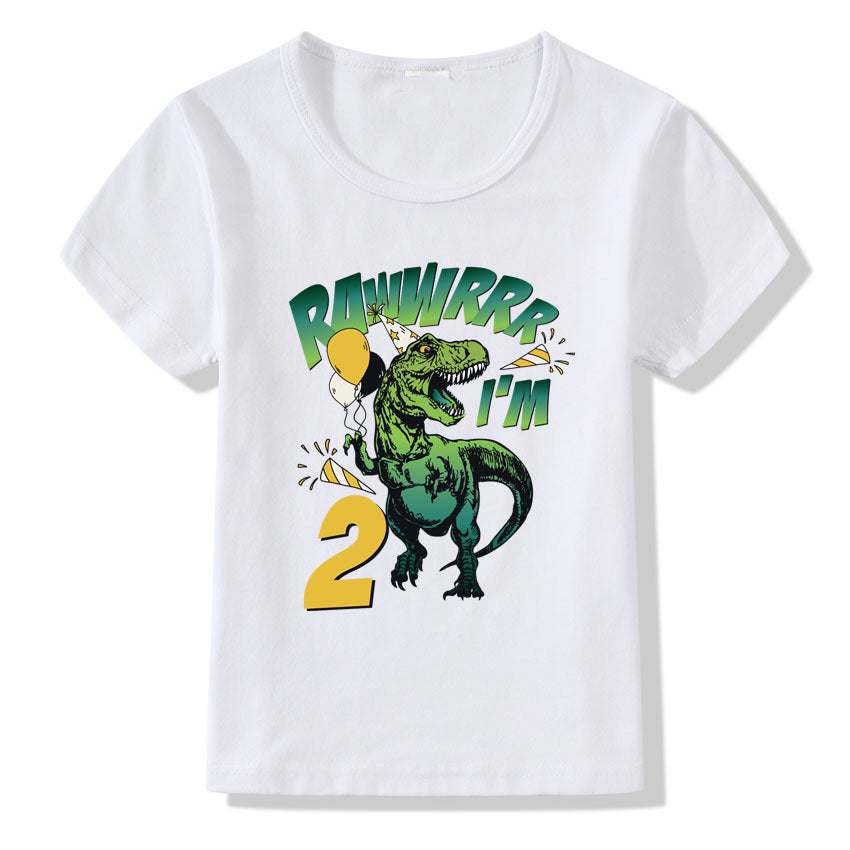 Birthday T-Shirt for Kids – Numbers 1 to 9