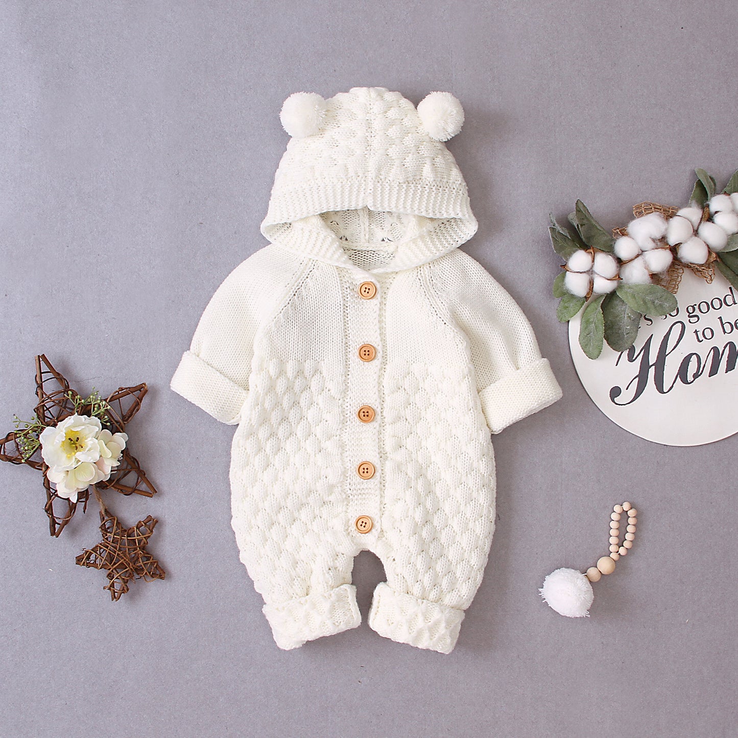 Bear Hug Knit Onesie