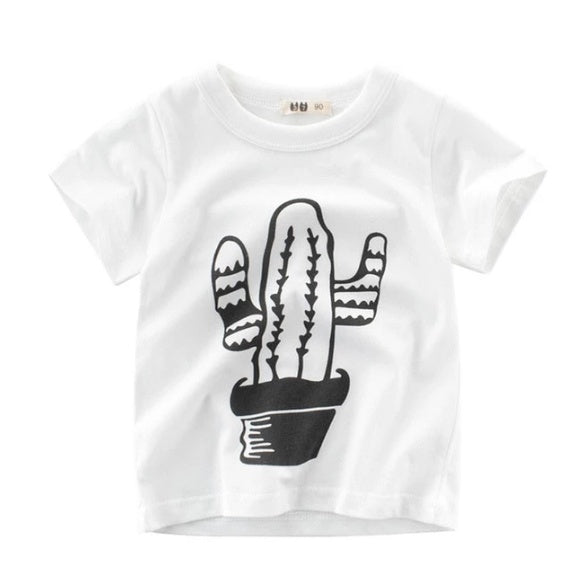 Boys' Summer Cotton T-Shirt - Cartoon Designs
