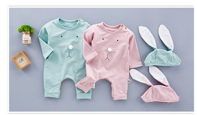 Bunny Snuggles Romper Set - Newborn