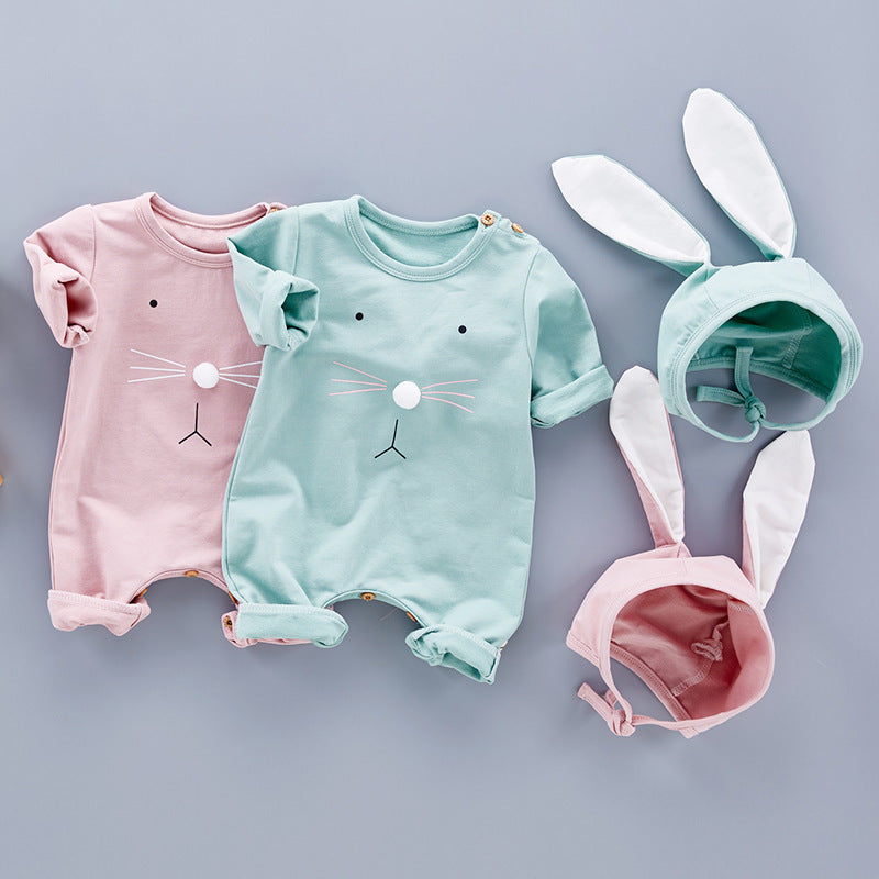 Bunny Snuggles Romper Set - Newborn