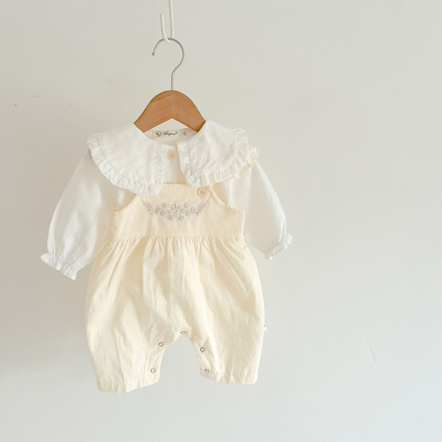 Petite Bloom Ruffle Romper Set