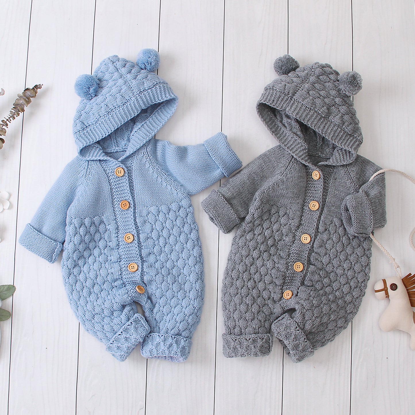 Bear Hug Knit Onesie