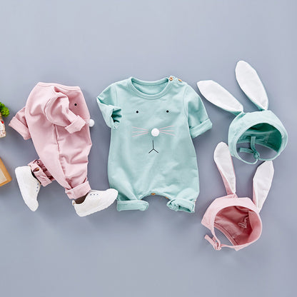 Bunny Snuggles Romper Set - Newborn