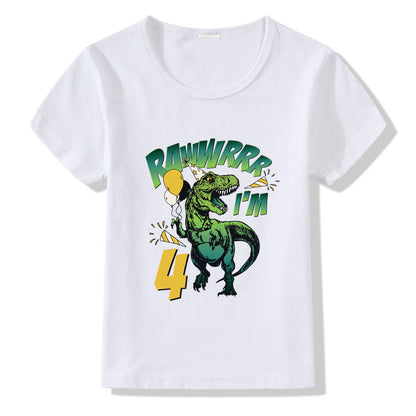 Birthday T-Shirt for Kids – Numbers 1 to 9