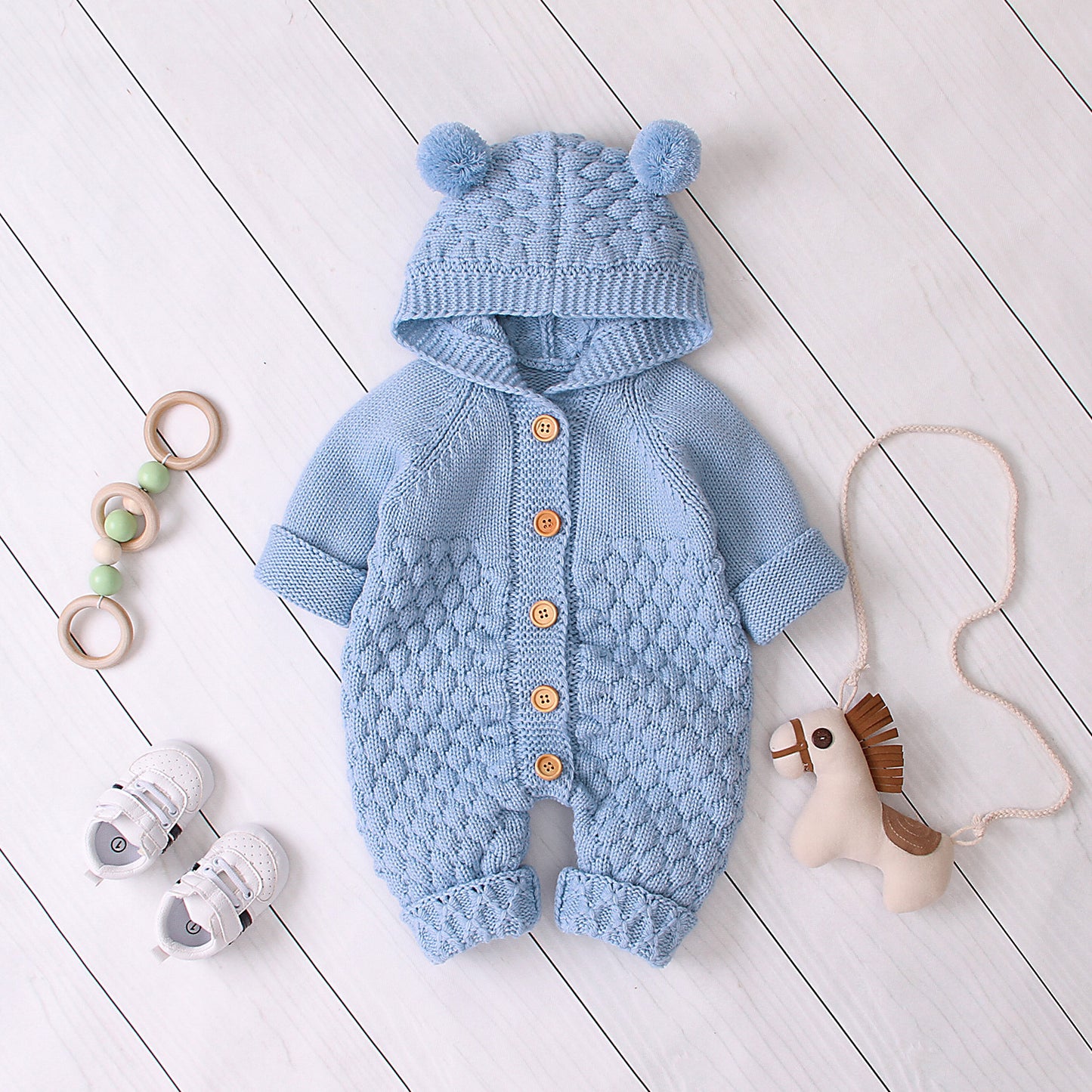 Bear Hug Knit Onesie