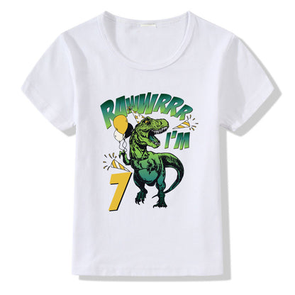 Birthday T-Shirt for Kids – Numbers 1 to 9