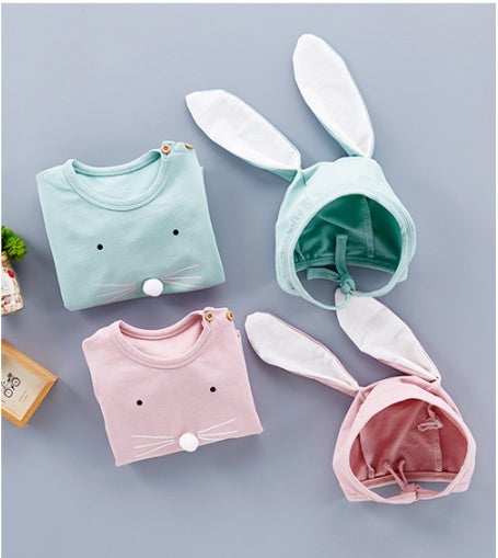 Bunny Snuggles Romper Set - Newborn