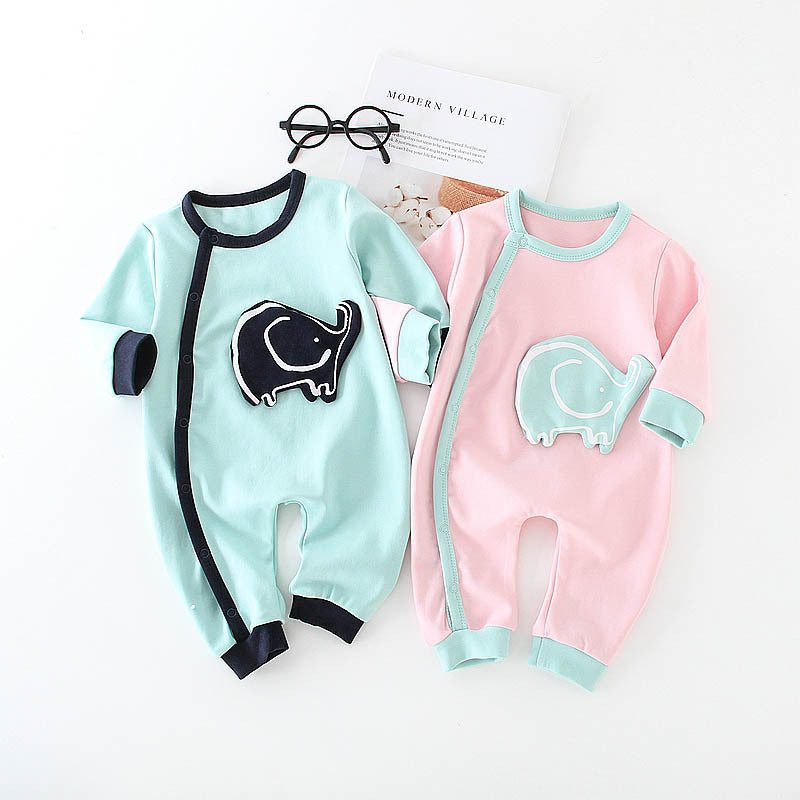 Soft Cotton Onesie - Cute Elephant