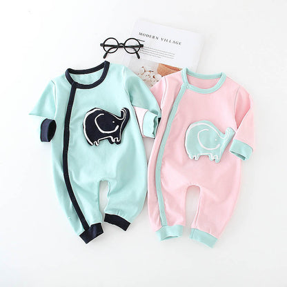 Soft Cotton Onesie - Cute Elephant