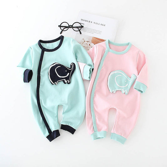Soft Cotton Onesie - Cute Elephant