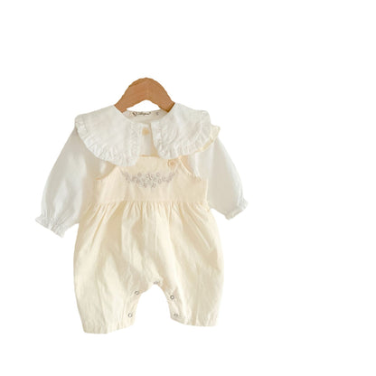 Petite Bloom Ruffle Romper Set