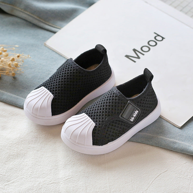 Kids Lightweight Mesh Sneakers with Velcro Strap