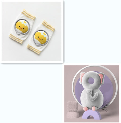 Soft Knee & Elbow Pads with Cartoon Designs