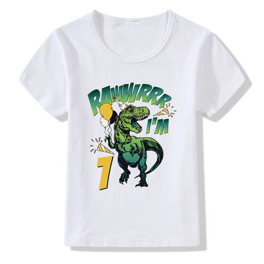 Birthday T-Shirt for Kids – Numbers 1 to 9