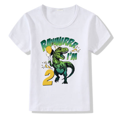Birthday T-Shirt for Kids – Numbers 1 to 9
