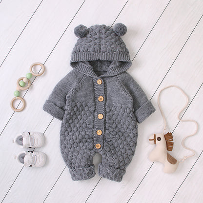 Bear Hug Knit Onesie