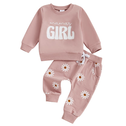 Children's Letter Sweater Trousers Suit
