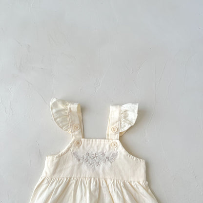 Petite Bloom Ruffle Romper Set