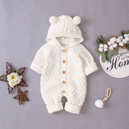 Bear Hug Knit Onesie