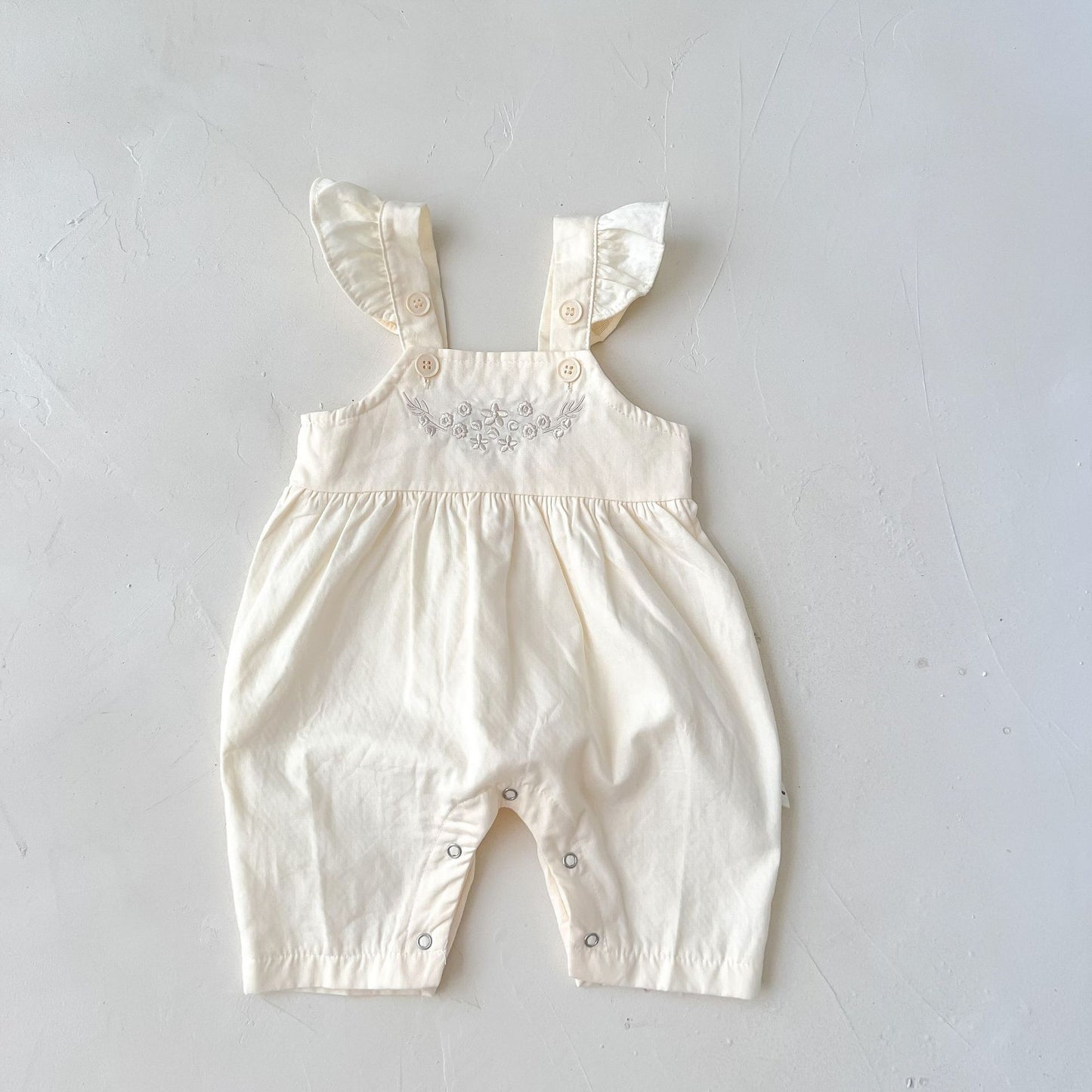 Petite Bloom Ruffle Romper Set